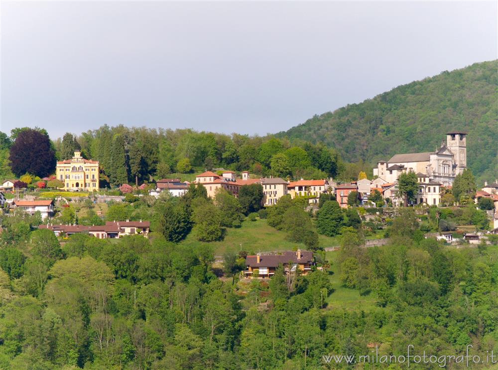 Orta San Giulio (Novara, Italy) - Miasino seen from the last chapel of the Sacro Monte di Orta